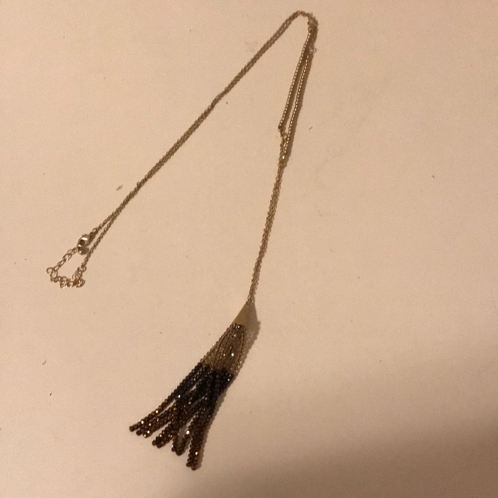 Beaded tassel necklace